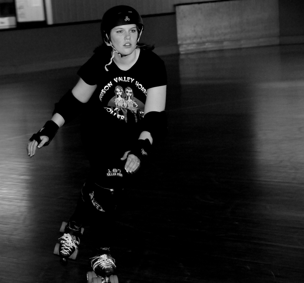 Roller Derby Skater Action Shot Megnificent Roller Derby Skater Action Shot Megnificent