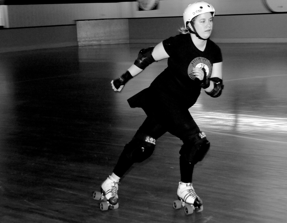 Roller Derby Skater Action Shot Vanilla Niiice Roller Derby Skater Action Shot Vanilla Niiice