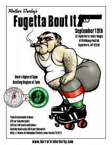 FugettaBoutIt Roller Derby Bout Flyer