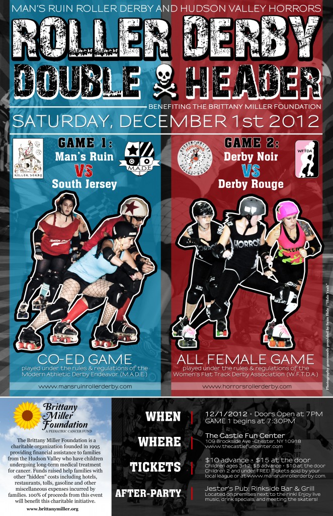 Roller Derby Whips Cancer Charity Bout Flyer