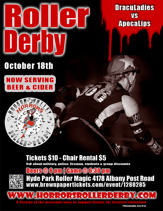 DracuLadies vs ApocaLips October 18th, 2015 bout flyer